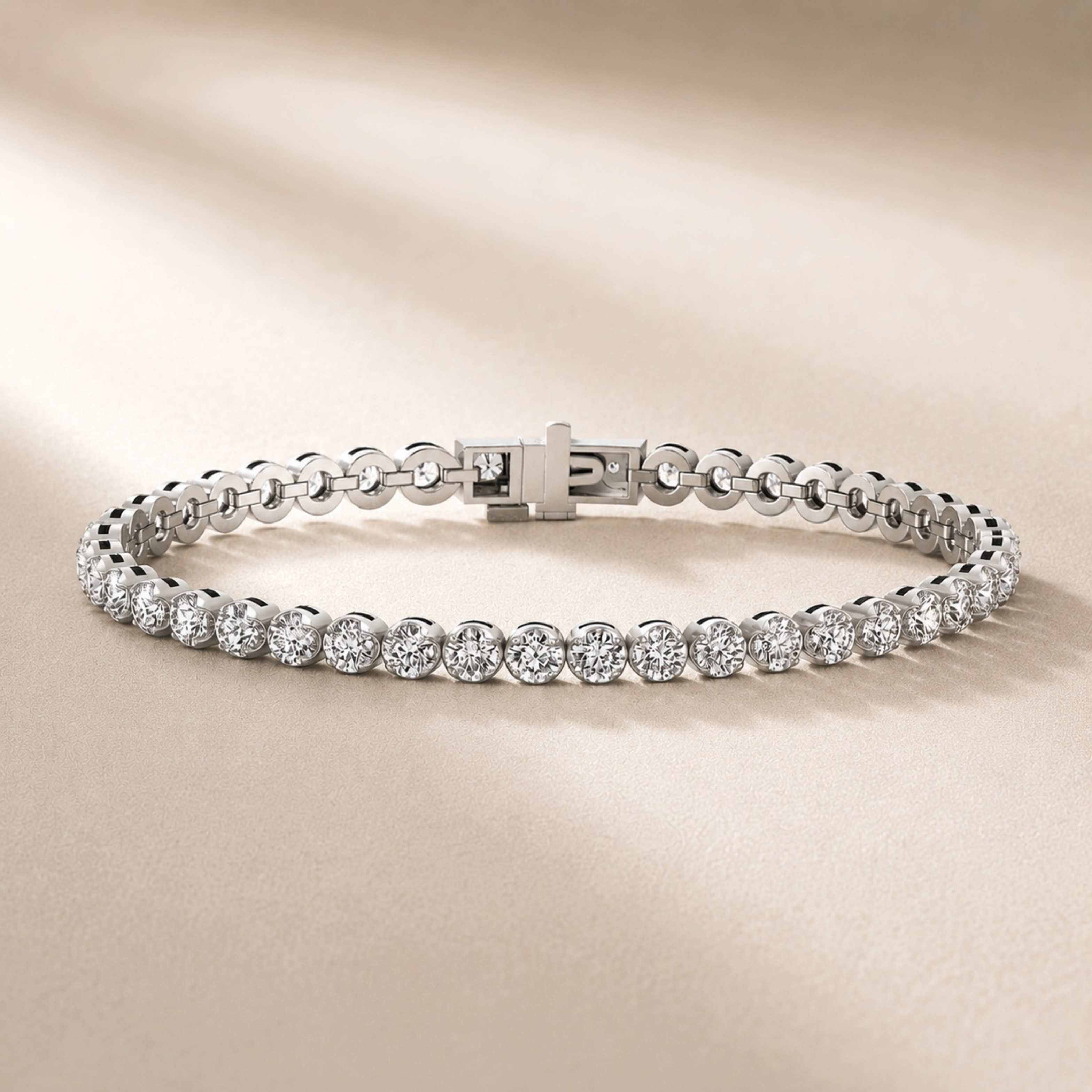 Crown Prong Tennis Bracelet