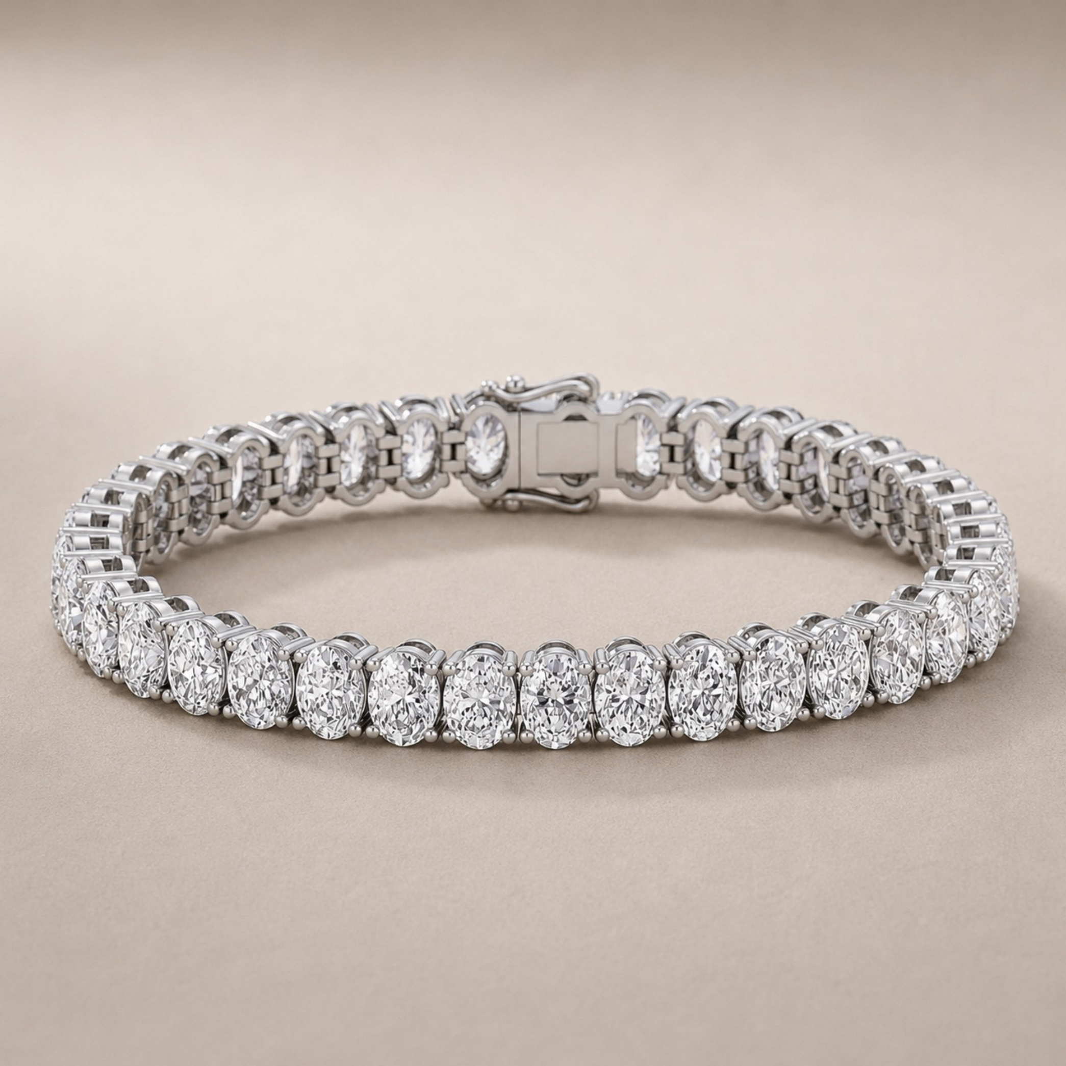 Oval Shape Tennis Bracelet