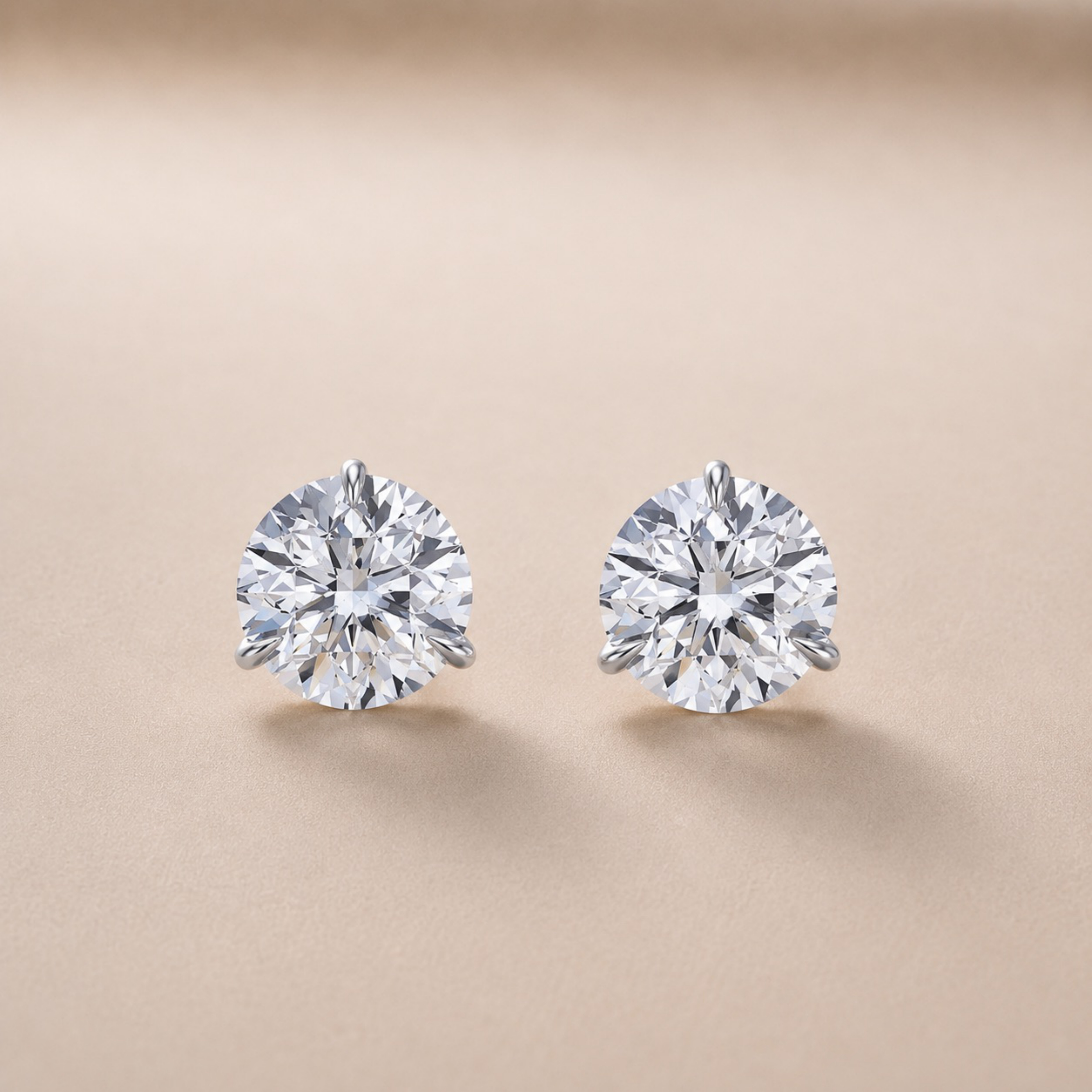Round 3 Prong Studs