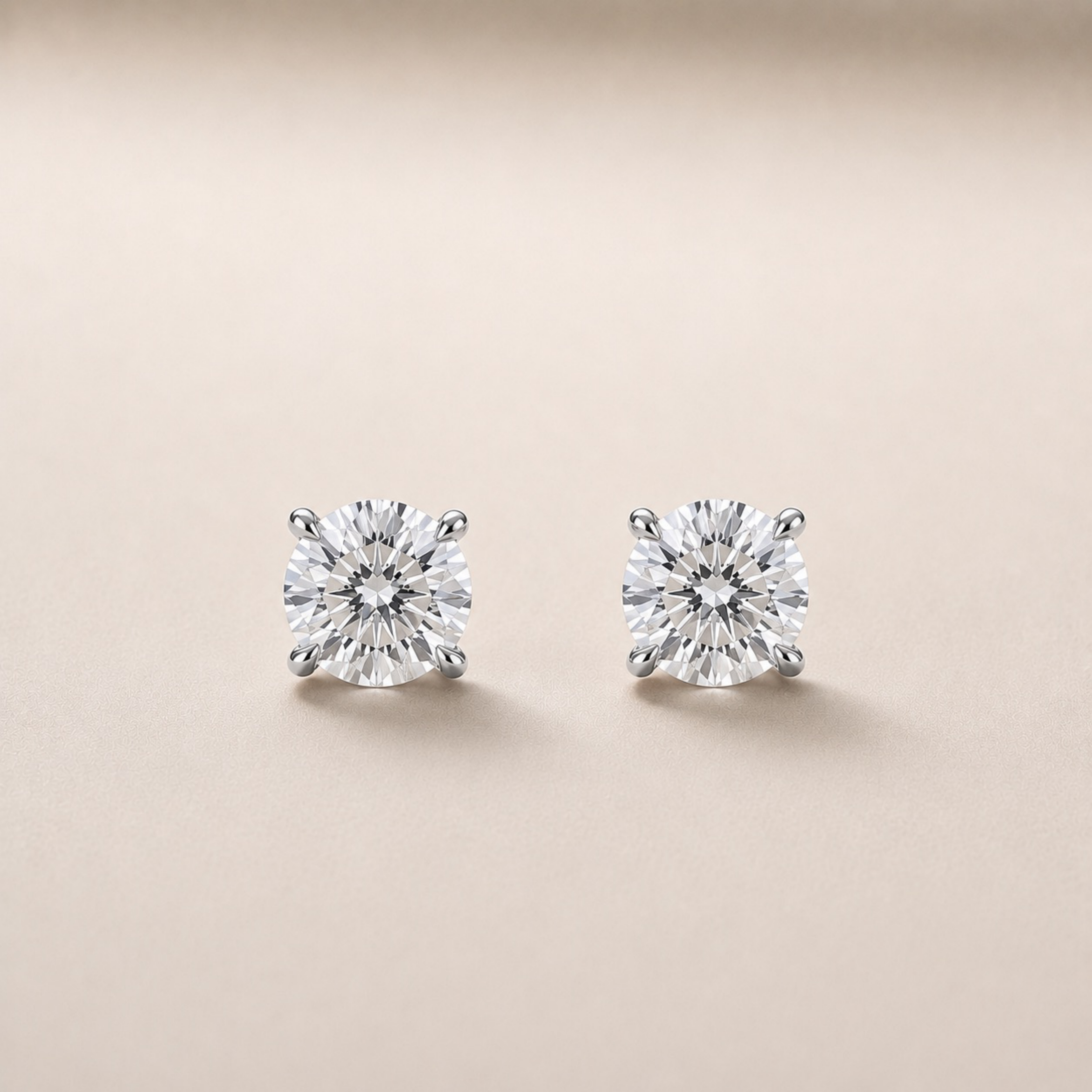 Round 4 Prong Studs