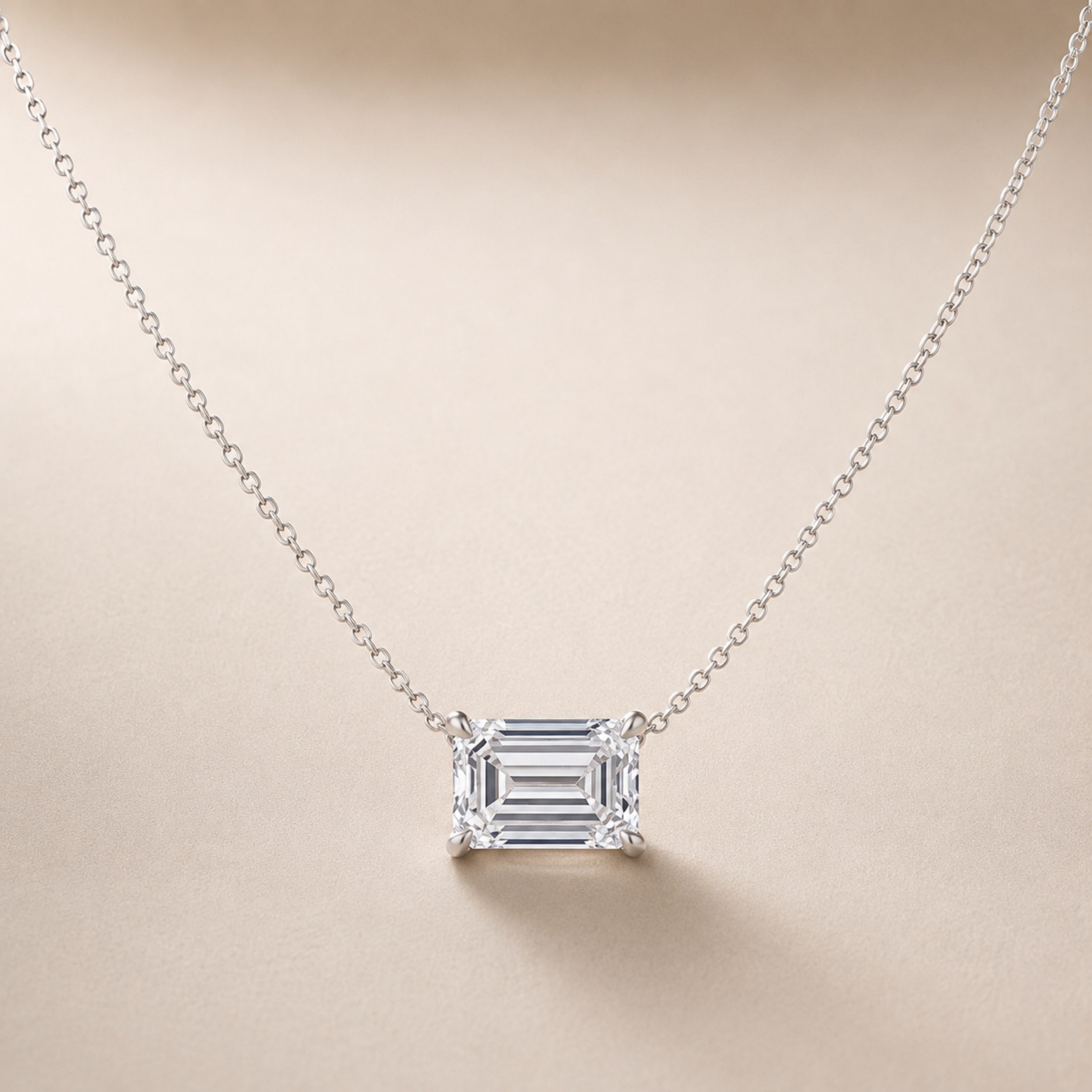 Emerald East to West Pendant