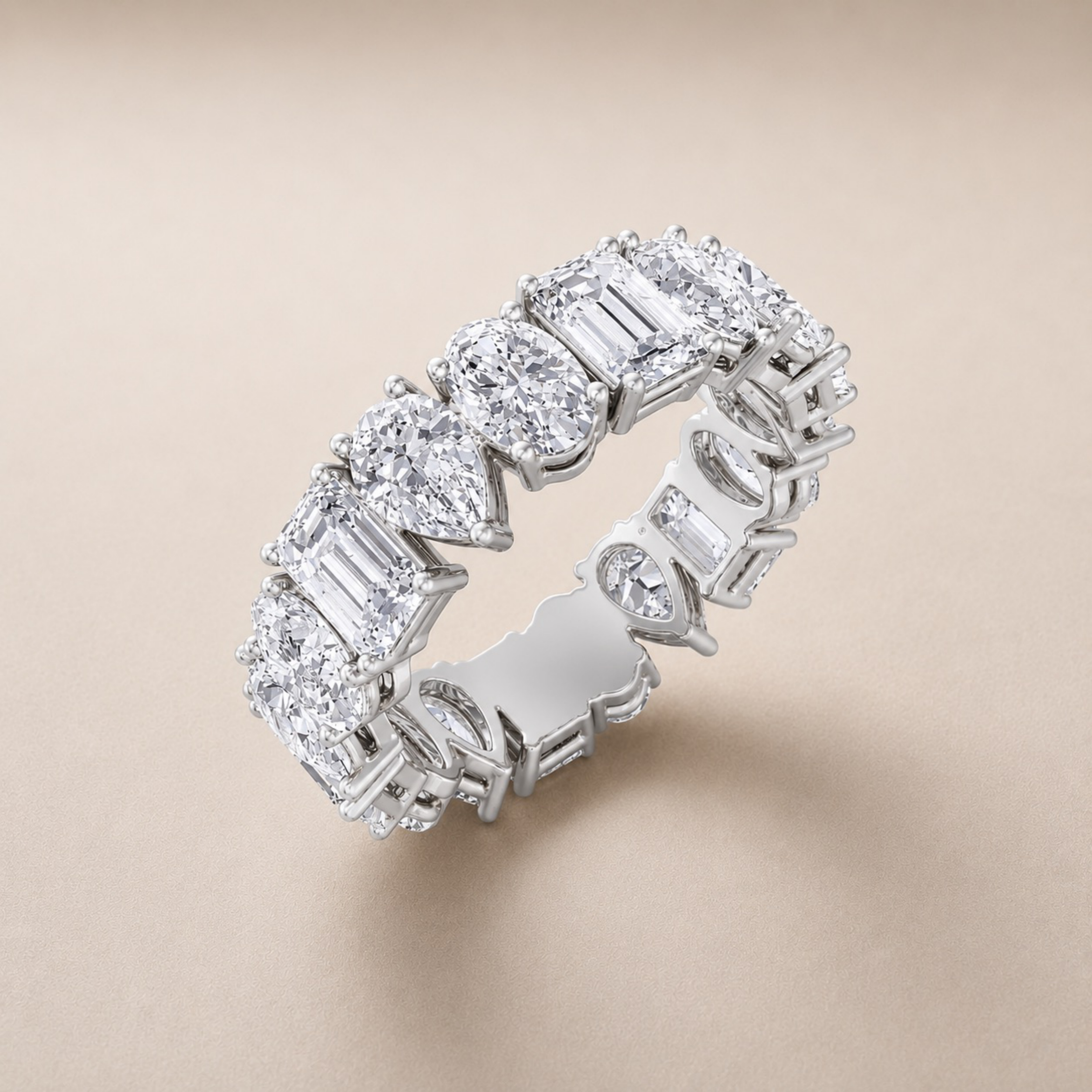 Multishape Diamond Band