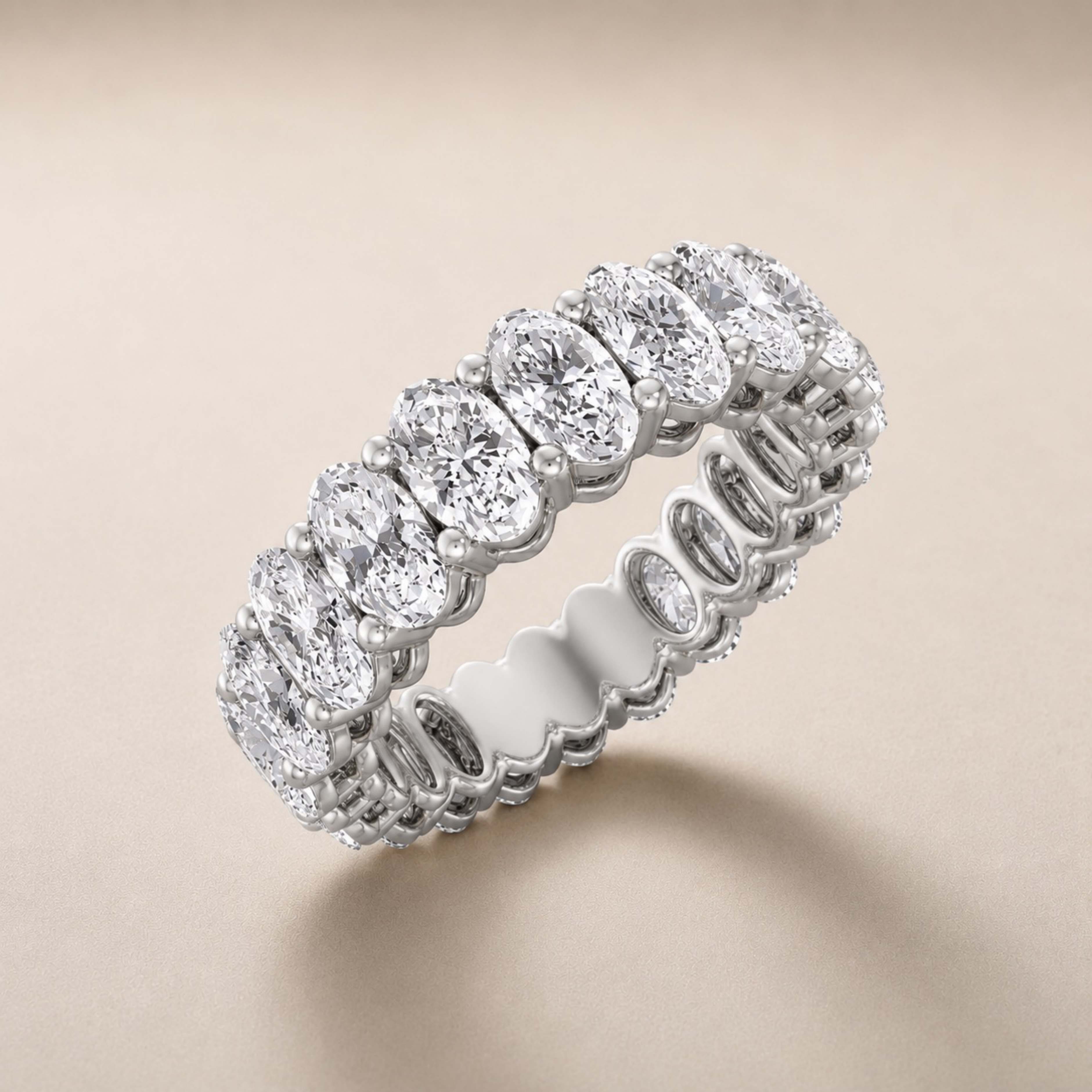 Oval Diamond Band