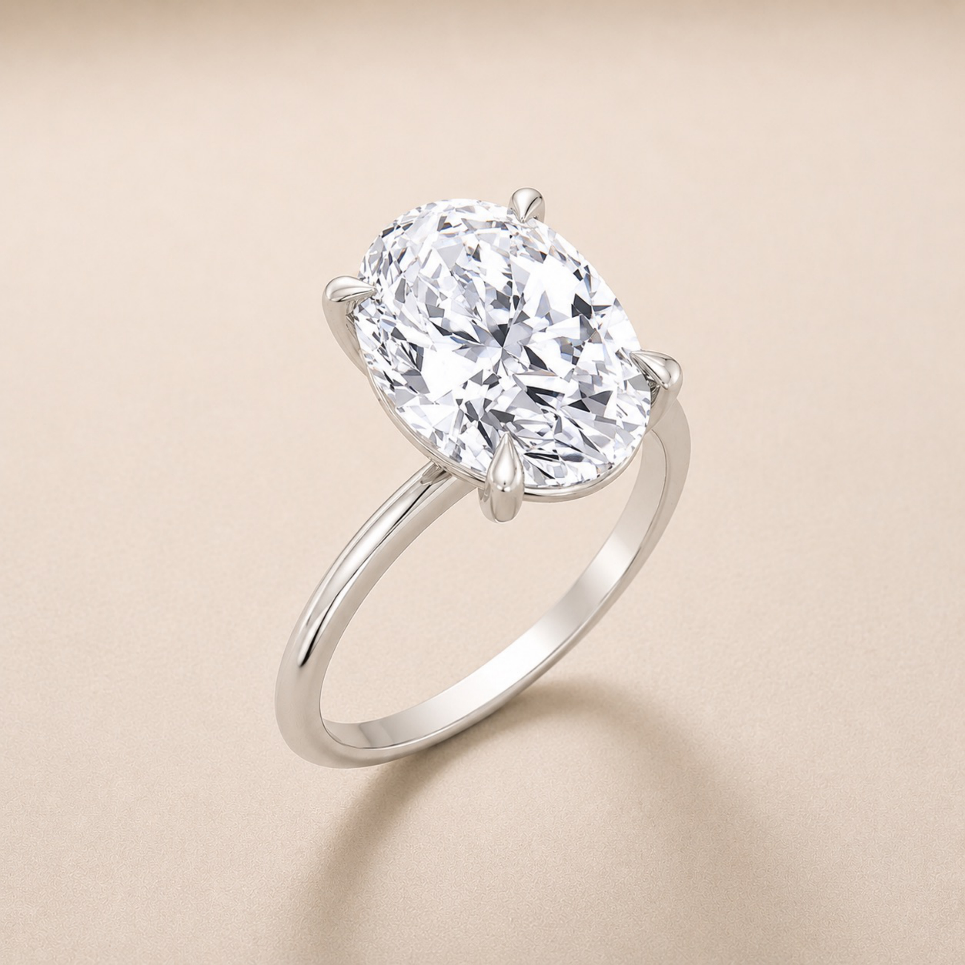 Oval Solitaire Engagement Ring
