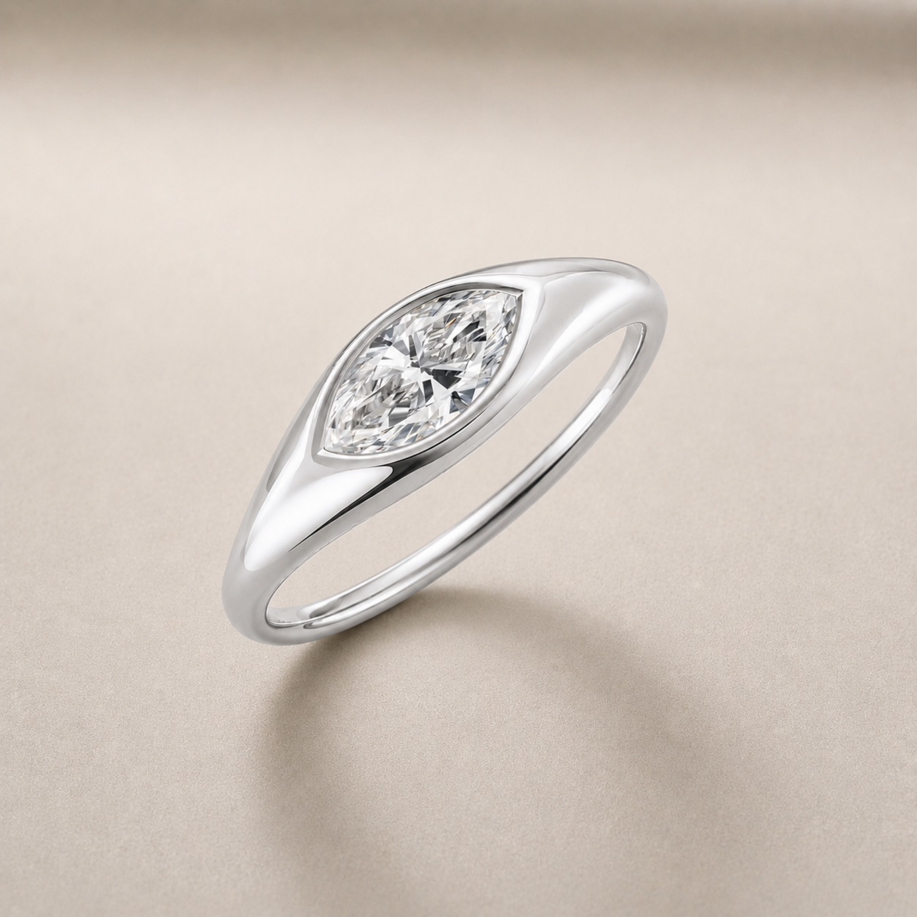 Marquise Pinky Ring