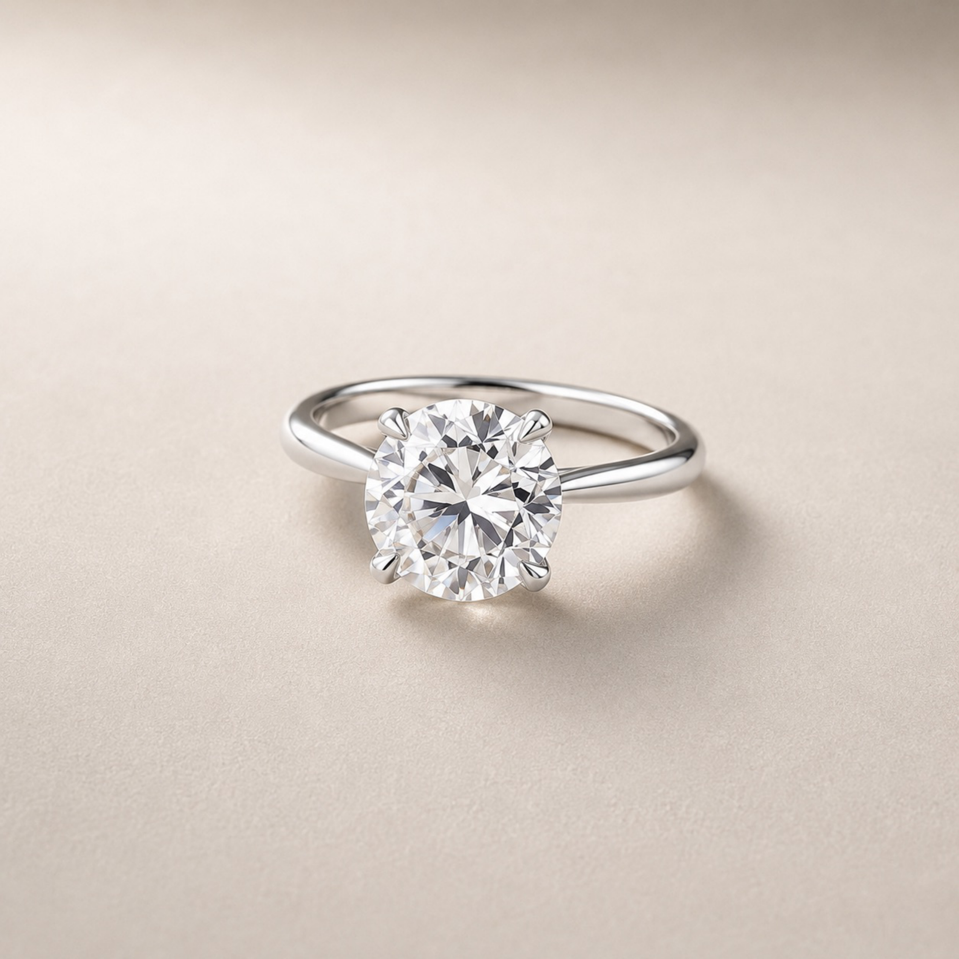 Round Solitaire Engagement Ring